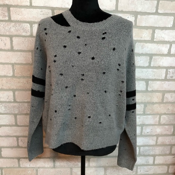 Charlotte Russe Sweaters - Distressed CR Sweater